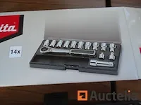 Makita b65595 ratelsleutel set van 14 stukken - afbeelding 5 van  5