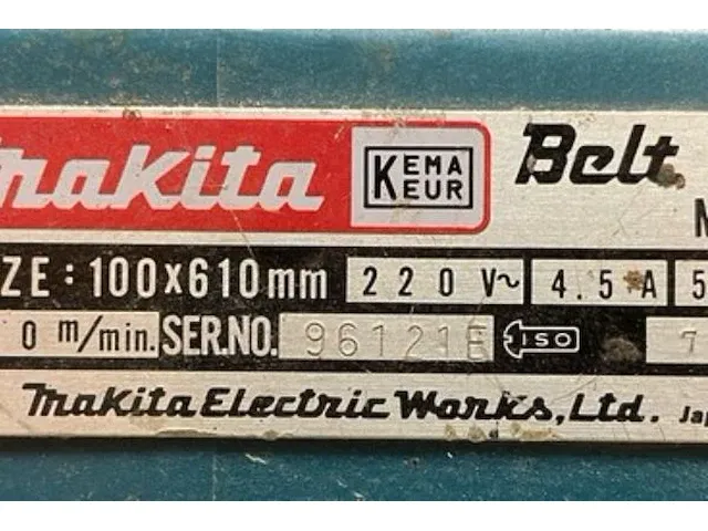 Makita bandschuurmachine - afbeelding 4 van  4