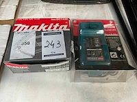 Makita batterijlader (2x) - afbeelding 1 van  3