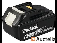 Makita bl 1860b 18v lithium (6,0 ah) reserve batterij - afbeelding 2 van  4