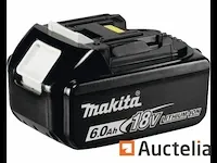 Makita bl 1860b 18v lithium (6,0 ah) reserve batterij - afbeelding 3 van  4