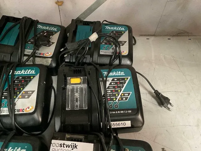 Makita dc18rc acculader (6x) - afbeelding 3 van  3