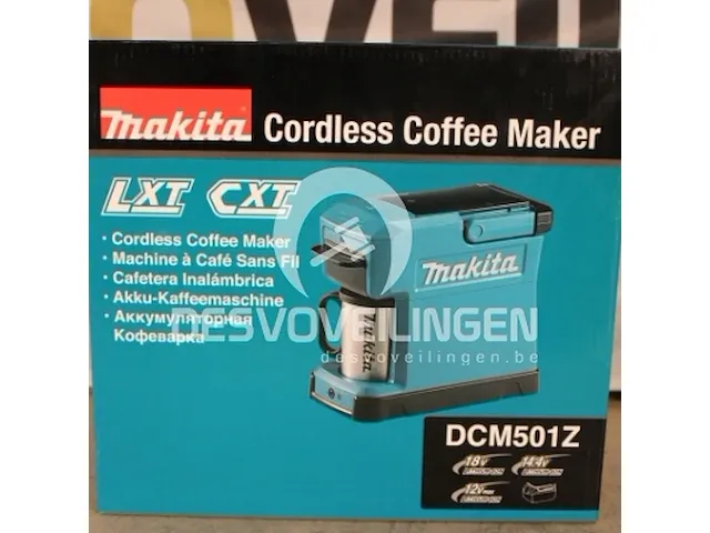 Makita dcm501z accu koffiezetapparaat 10,8v,14.4 en 18v - afbeelding 1 van  3