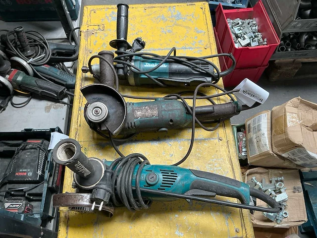 Makita diverse elektrische slijpmachines (3x) - afbeelding 1 van  7