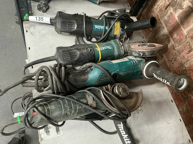 Makita diverse elektrische slijpmachines (4x) - afbeelding 1 van  6