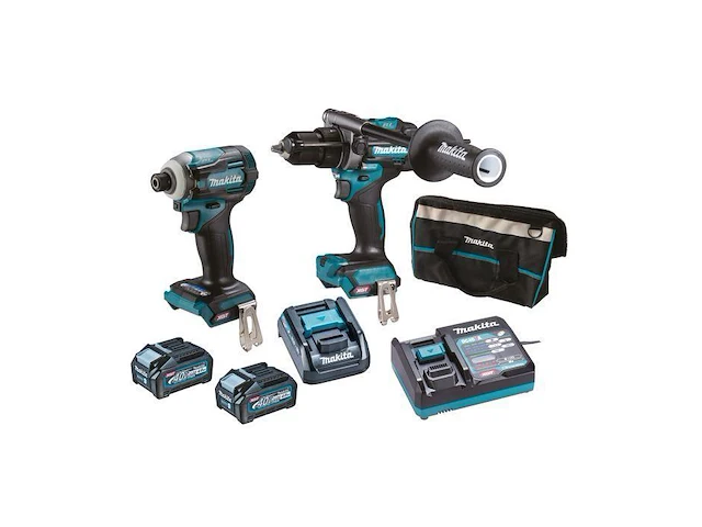 Makita dk0114g201 40v accu 2-delige combopack hp001gz01 + td001gz02 2x 4.0ah in tas - afbeelding 1 van  1