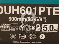 Makita duh601pte accu heggenschaar 60cm 18v - afbeelding 3 van  3