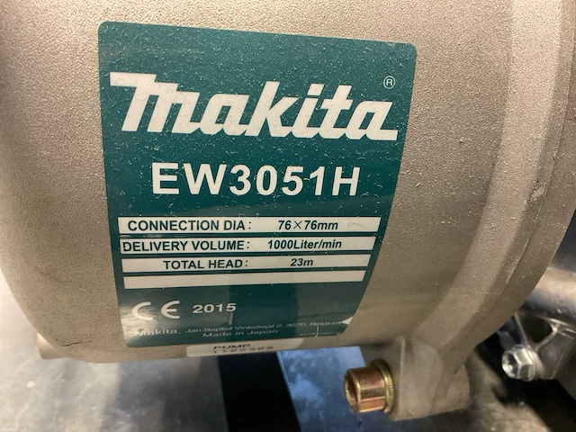 Makita ew3051h benzine vuilwaterpomp - afbeelding 7 van  10