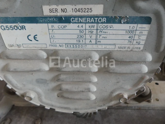 Makita g5500r generatorset - afbeelding 7 van  8