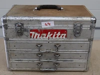 Makita gereedschapskist + accu schroefmachine - afbeelding 1 van  5