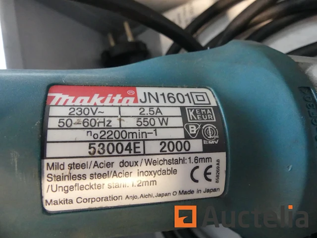 Makita gn 1601 knabbelschaar - afbeelding 4 van  4
