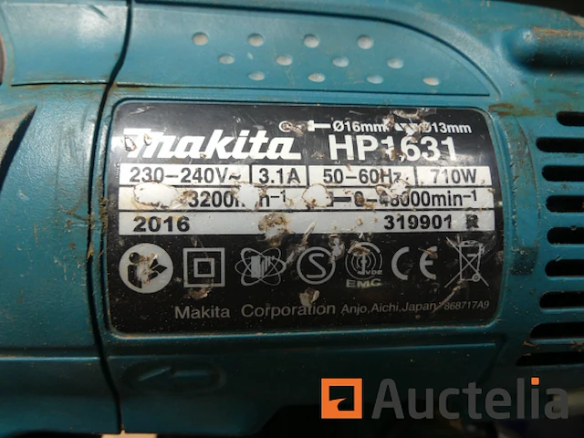 Makita hp1631 boor - afbeelding 3 van  9