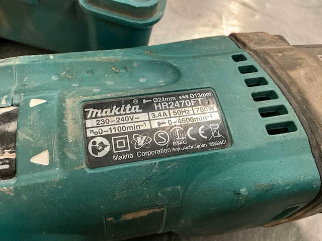 Makita hr2470ft elektrische boormachine - afbeelding 6 van  6