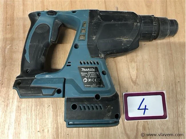 Makita klopboorhamer+afzuiging - afbeelding 4 van  7
