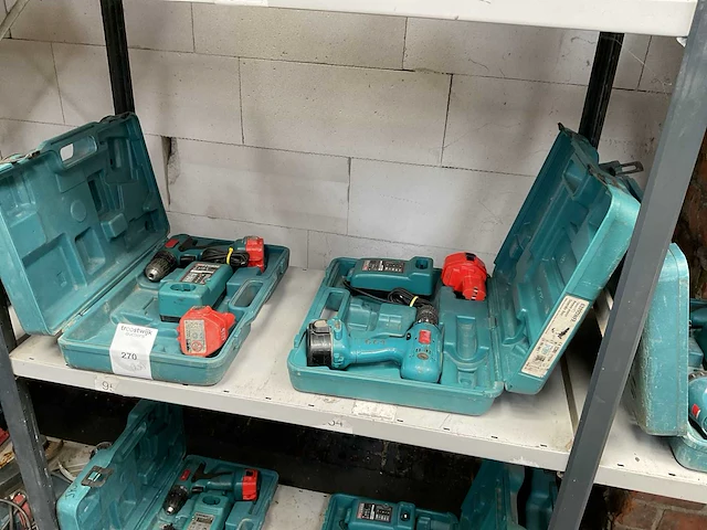 Makita schroefboormachine (2x) - afbeelding 1 van  7