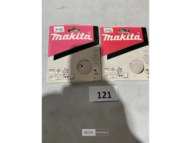 Makita schuurpapier 125 mm (8 gaats) k400 - afbeelding 1 van  3