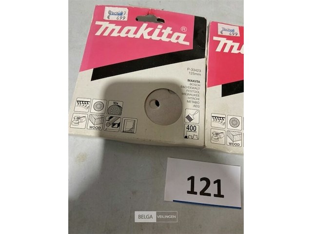 Makita schuurpapier 125 mm (8 gaats) k400 - afbeelding 3 van  3