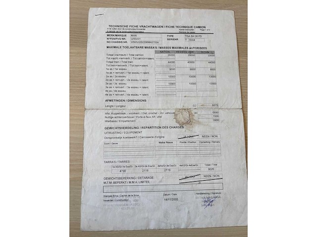 Man - 2006 - tga 33.350 - vrachtwagen - afbeelding 21 van  33