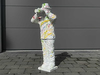 Man met verrekijker h90cm splash - afbeelding 1 van  1