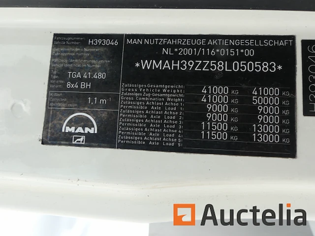 Man vacuümwagen (2008-201.882 km-vin:wmah39zz58l050583) - afbeelding 64 van  64