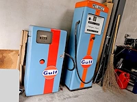 Mancave duo brandstofpompen 'gulf' (marge) - afbeelding 1 van  1
