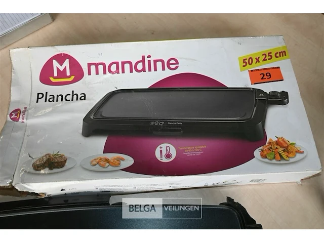 Mandine elektrische bakplaat - afbeelding 4 van  7