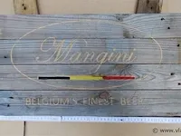 Mangini origineel houten reclamebord