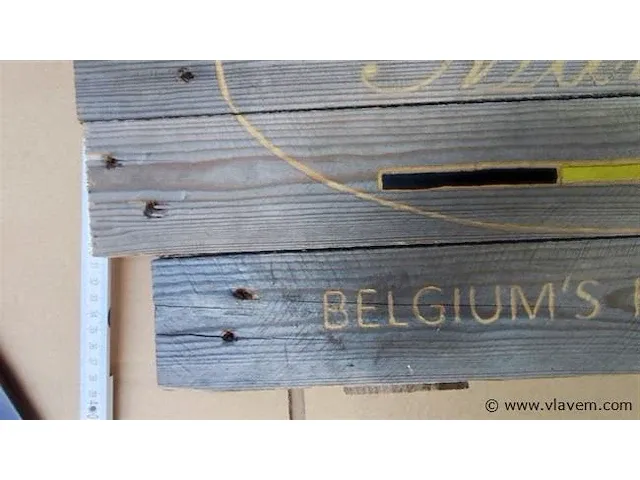Mangini origineel houten reclamebord - afbeelding 4 van  6