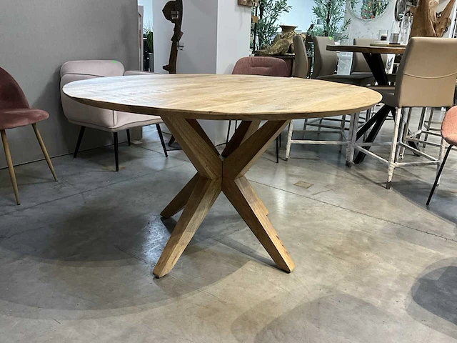 Mangohouten eetkamertafel 150 ? - afbeelding 1 van  5