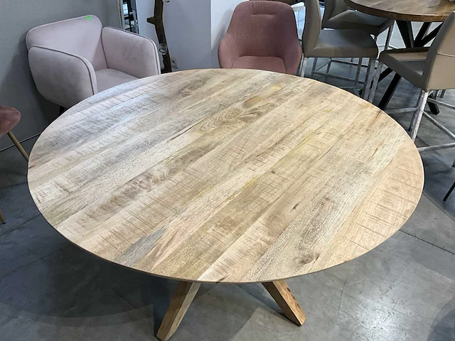 Mangohouten eetkamertafel 150 ? - afbeelding 2 van  5