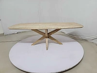 Mangohouten eetkamertafel 240x100 - afbeelding 5 van  5