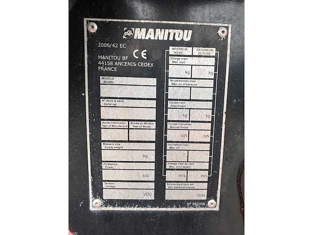 Manitou - 2015 - mango 12 - hoogwerker - afbeelding 6 van  15