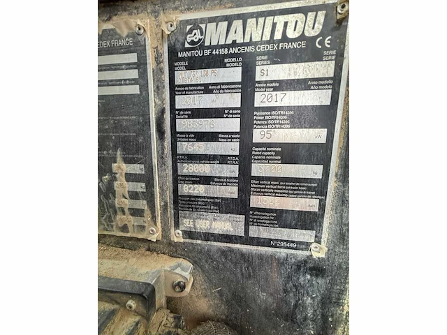 Manitou - 2017 - mlt 737 130 ps - verreiker - afbeelding 13 van  20