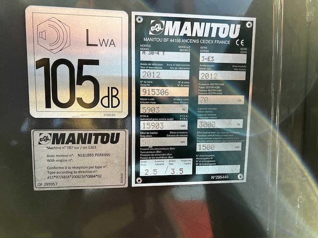 Manitou - m30-4 turbo 4x4 - forklift trucks - 2012 - afbeelding 24 van  39