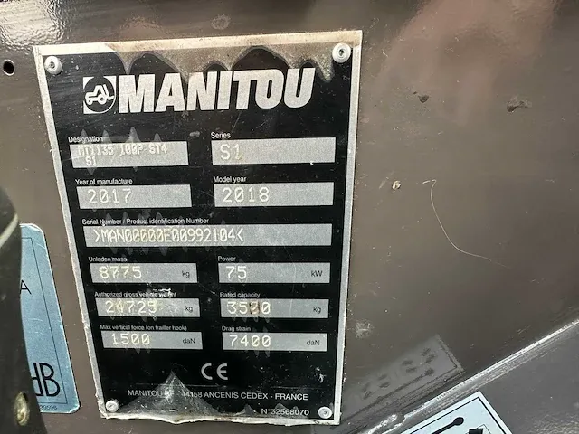 Manitou - mt1135 - verreiker - 2017 - afbeelding 39 van  45