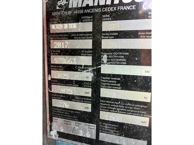 Manitou ml 629 - telescopic handlers - 2017 - afbeelding 38 van  64