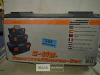 Mannesmann gereedschapskofferset 3-delig - afbeelding 1 van  3
