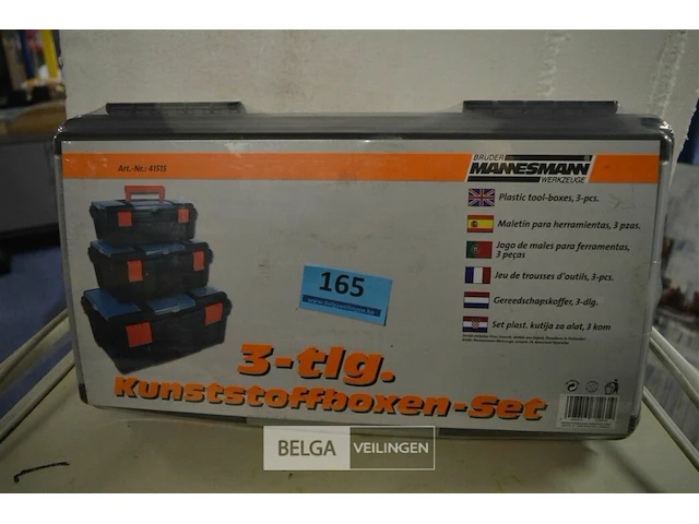 Mannesmann gereedschapskofferset 3-delig - afbeelding 2 van  3