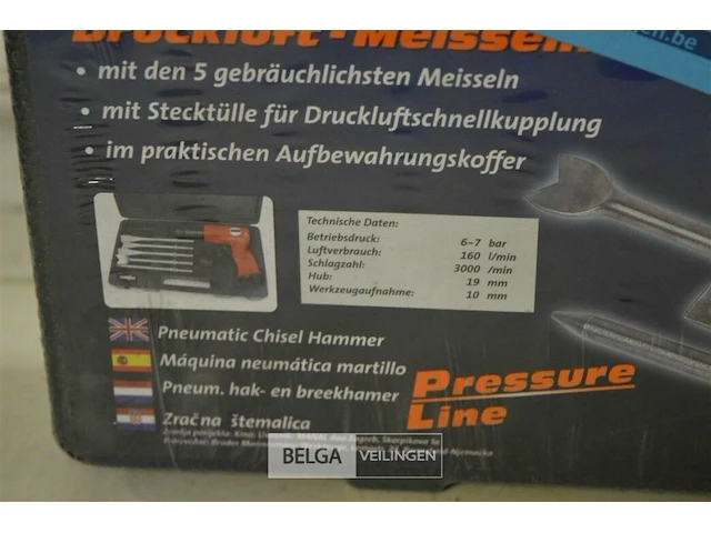 Mannesmann pneumatische hak- en breekhamer in koffer - afbeelding 4 van  4