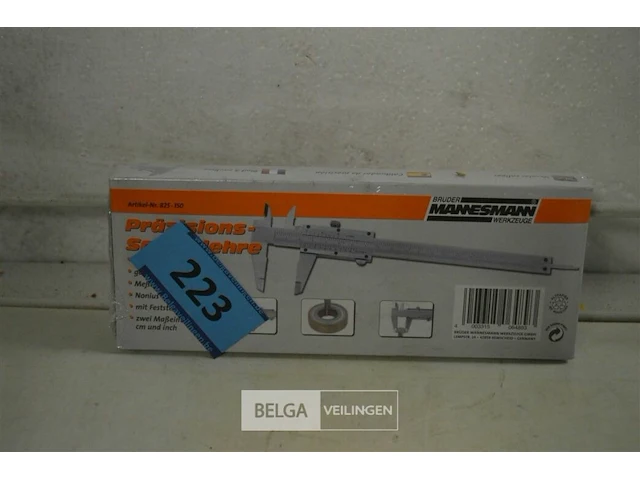 Mannesmann schuifmaat analoog rvs 150 mm - afbeelding 2 van  3