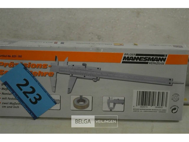 Mannesmann schuifmaat analoog rvs 150 mm - afbeelding 3 van  3