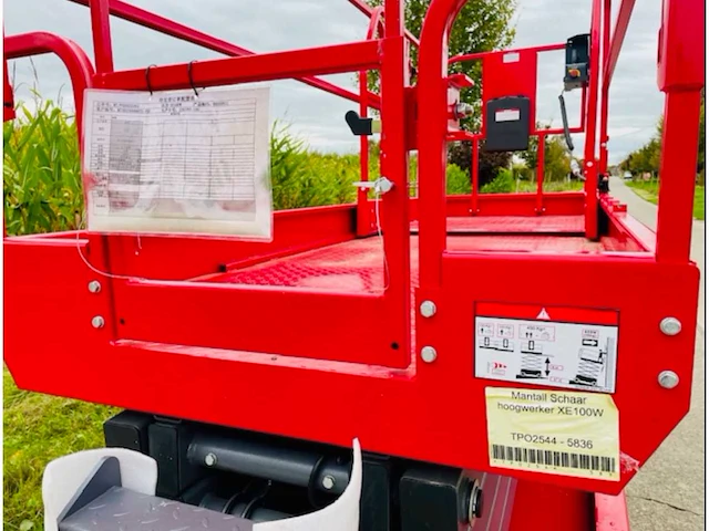 Mantall xe 100 w schaarlift nieuw - 2024 - afbeelding 4 van  14