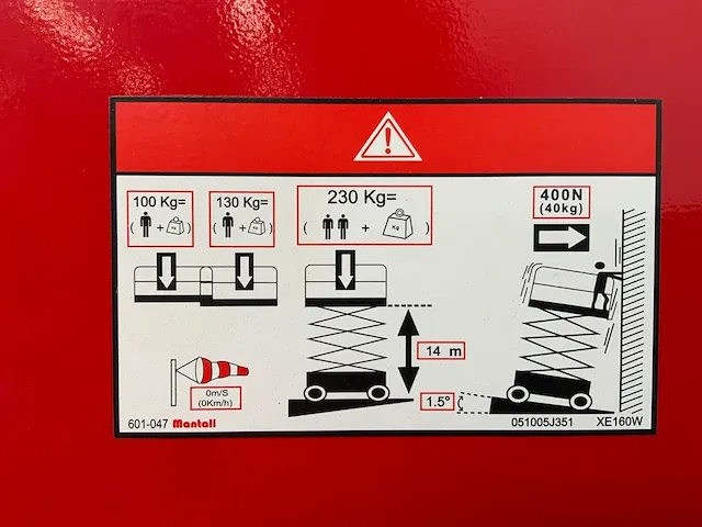 Mantall xe160w - hoogwerker 16m - afbeelding 13 van  22