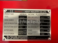 Mantall xe80n schaarhoogwerker 7.8m - afbeelding 17 van  23