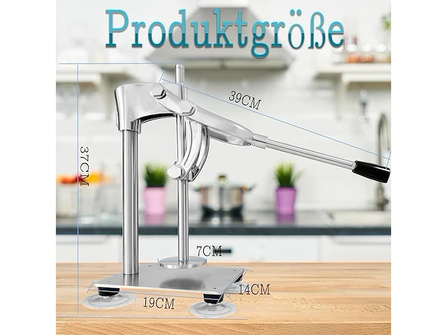 Manuele pers rvs - afbeelding 2 van  4