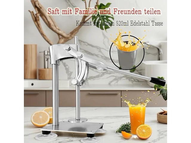 Manuele pers rvs - afbeelding 3 van  4