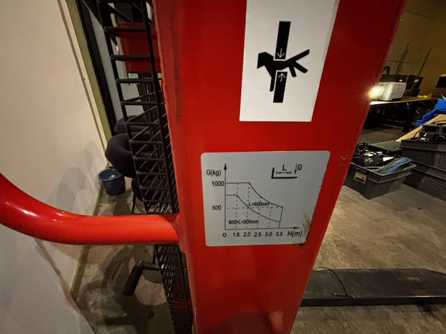 Manuele stapelaar jungheinrich sfhd1020 - afbeelding 4 van  7