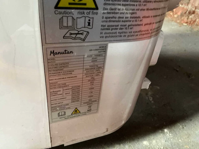 Manutan 14000btu mobiele airco te herstellen - afbeelding 4 van  4