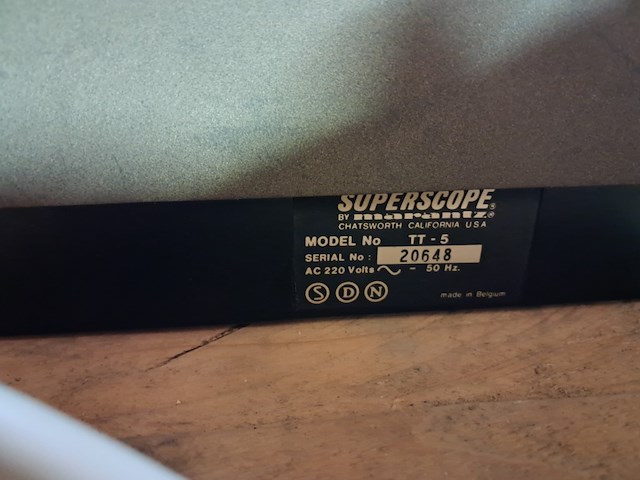 Marante super scope draaitafel perfecte staat - afbeelding 5 van  6