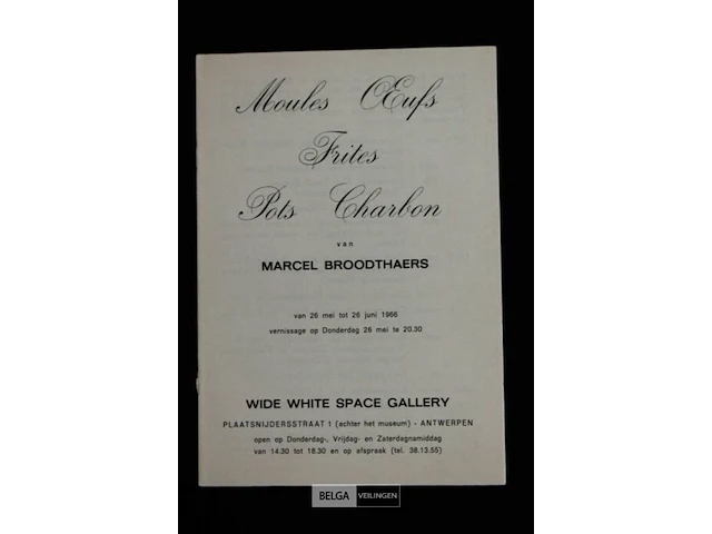 Marcel broodthaers - moules oeufs… - afbeelding 1 van  2